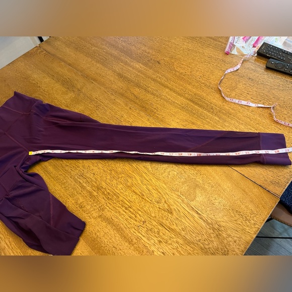Lululemon Hot Like Agni Pant Leggings - Purple Mesh- Size 4 - Picture 10 of 11